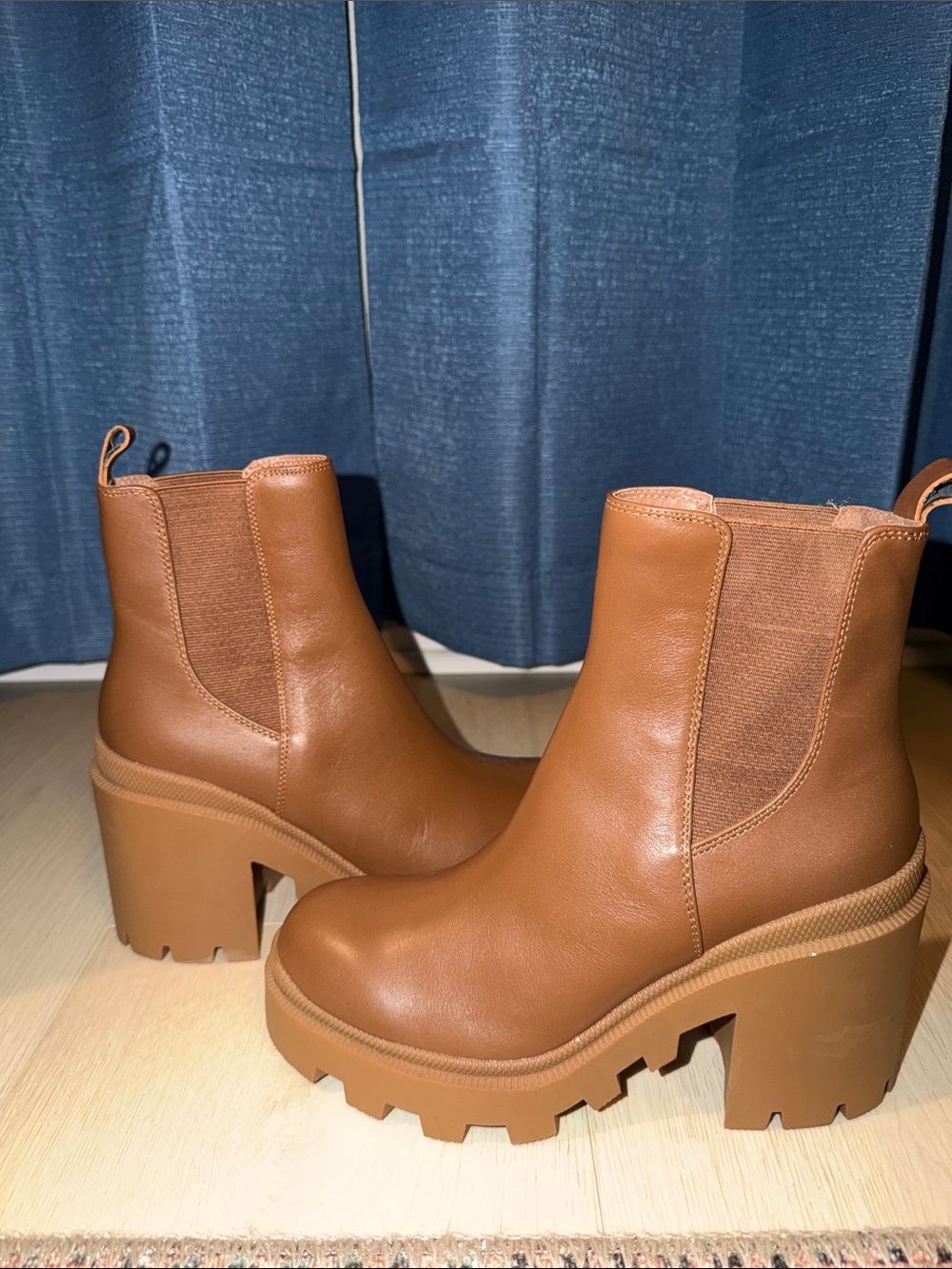 Steve Madden Chunky Platform Chelsea Boots - Brown